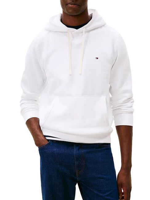 TOMMY HILFIGER TH Sweatshirt à capuche blanc - Pulls molletonnés