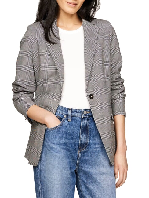 TOMMY HILFIGER TH Blazer vérification globale stp/s/texture h gris - Vestes pour femmes