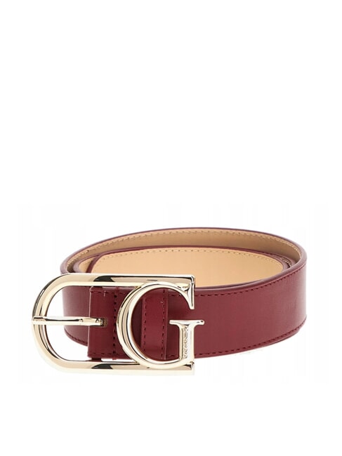 GUESS EVAINE Ceinture en cuir avec boucle G ROUGE - Ceintures