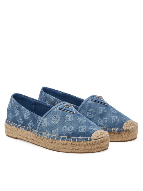 GUESS JOLANDON Mocassins espadrilles bleu - Chaussures Femme