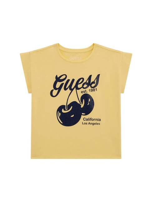 GUESS KIDS MIDI T-shirt à manches courtes citron râpé - Tee-shirt enfant