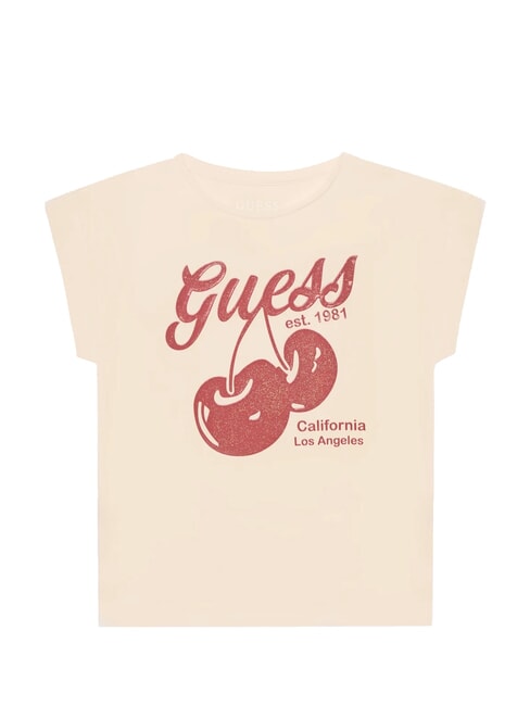 GUESS KIDS MIDI T-shirt à manches courtes rose élégant - Tee-shirt enfant