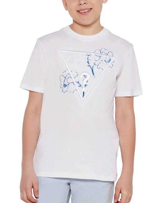 GUESS KIDS T-shirt oversize à manches courtes blanc pur - Tee-shirt enfant