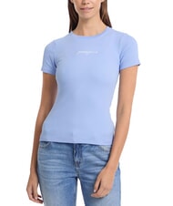 GUESS JEANS EMBRO SLIM T-shirt côtelé à manches courtes - T-shirt