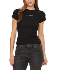 GUESS JEANS EMBRO SLIM T-shirt côtelé à manches courtes - T-shirt
