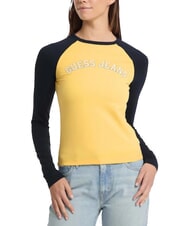 GUESS JEANS RAGLAN BLOCK T-shirt à manches longues avec imprimé - T-shirt