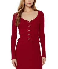 GUESS KATELYN Cardigan côtelé avec boutons bijoux - Chandails pour femmes