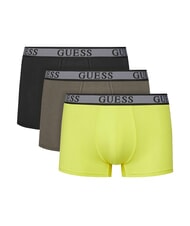 GUESS JOE 3 boxers multicolores peigne jaune lave noire - Slip homme - 1