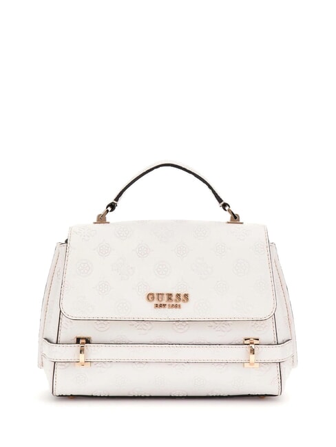 GUESS ZARELA Sac à main cartable logo blanc cassé - Sacs pour Femme