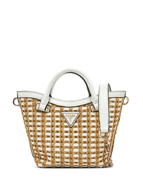 GUESS ATALIA Petit sac à main avec bandoulière blanc naturel - Sacs pour Femme