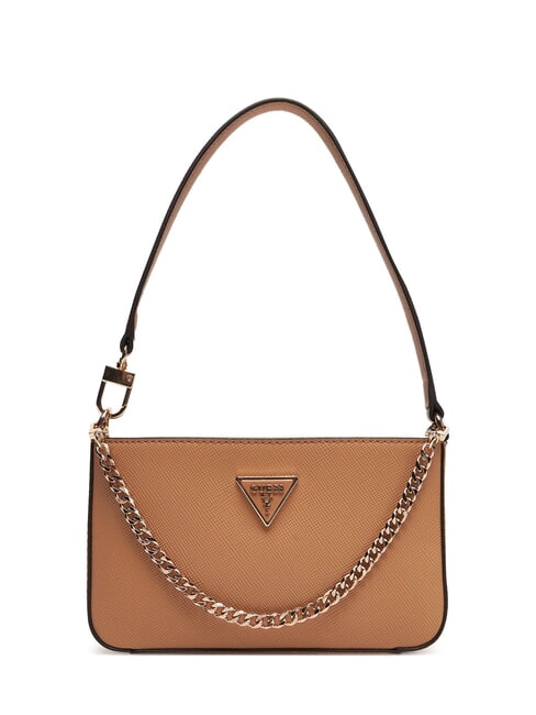 GUESS NOELLE Sac à bandoulière avec chaîne BEIGE - Sacs pour Femme