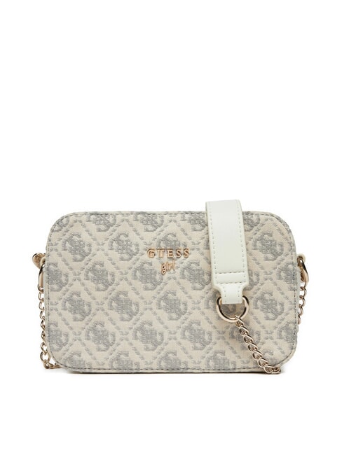 GUESS GIRL Mini sac bandoulière jacquard cremwhi - Sacs pour Femme