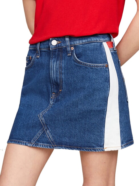TOMMY HILFIGER TH JEANS Jupe courte en jean denim moyen - Jupes pour femmes