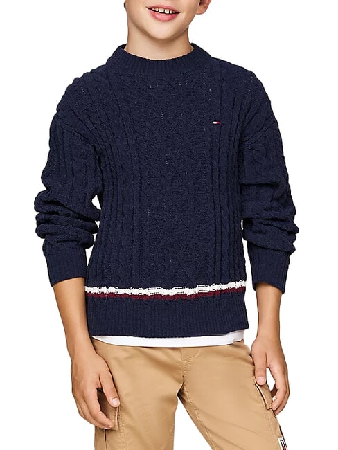 TOMMY HILFIGER TH KIDS Pull pour enfant ciel du désert - Pulls pour enfants