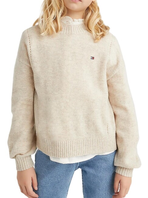 TOMMY HILFIGER TH KIDS Pull en laine à col rond mélange de mérinos - Pulls pour enfants