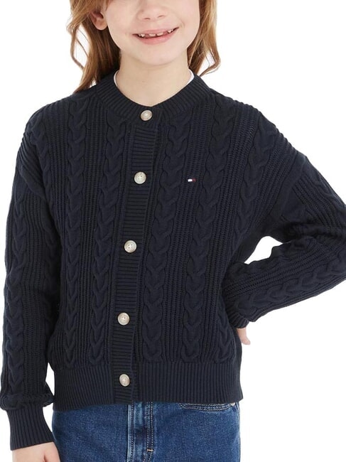 TOMMY HILFIGER TH KIDS Cardigan en coton ciel du désert - Pulls pour enfants