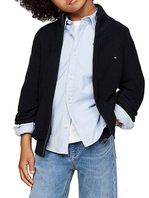 TOMMY HILFIGER TH KIDS Pull zippé complet ciel du désert - Pulls pour enfants
