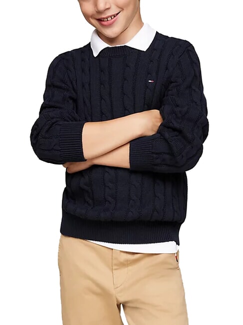 TOMMY HILFIGER TH KIDS Pull en coton pour bébé ciel du désert - Pulls pour enfants