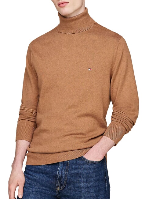 TOMMY HILFIGER TH  Pull à col roulé toile safari - Pulls pour hommes