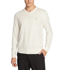 TOMMY HILFIGER PIMA Pull col V en cachemire mélangé - Pulls pour hommes