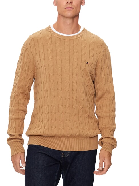 TOMMY HILFIGER TH  Pull col rond toile safari - Pulls pour hommes
