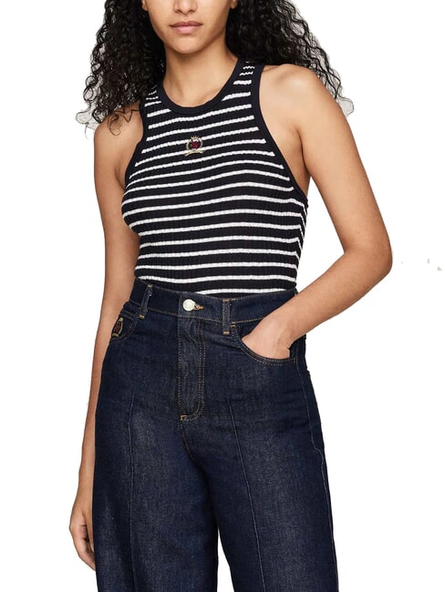 TOMMY HILFIGER TH  Chemise sans manches ciel du désert - Chandails pour femmes