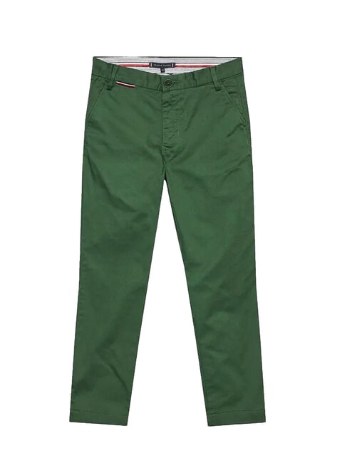 TOMMY HILFIGER TH KIDS Pantalon chino vert collégial - Pantalons pour enfants
