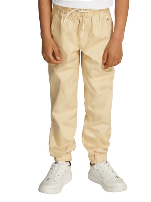 TOMMY HILFIGER TH KIDS Pantalon unisexe ivoire de campagne - Pantalons pour enfants