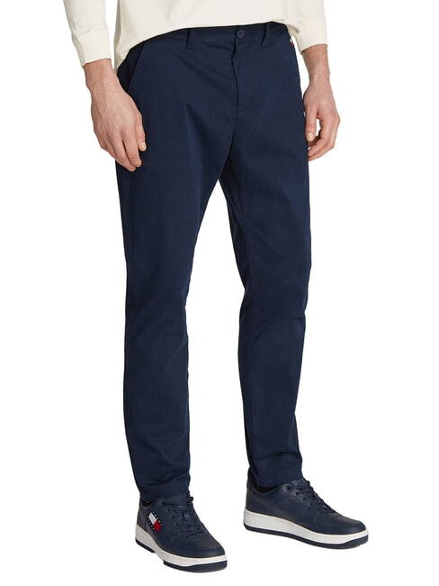 TOMMY HILFIGER TH JEANS Austin Pantalon chino marine nuit noire - Pantalon