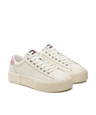 TOMMY HILFIGER TOMMY JEANS Foxing Flatform Baskets ivoire - Chaussures Femme - 1