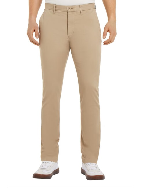 TOMMY HILFIGER TH BLEECKER Pantalon slim beige - Pantalon