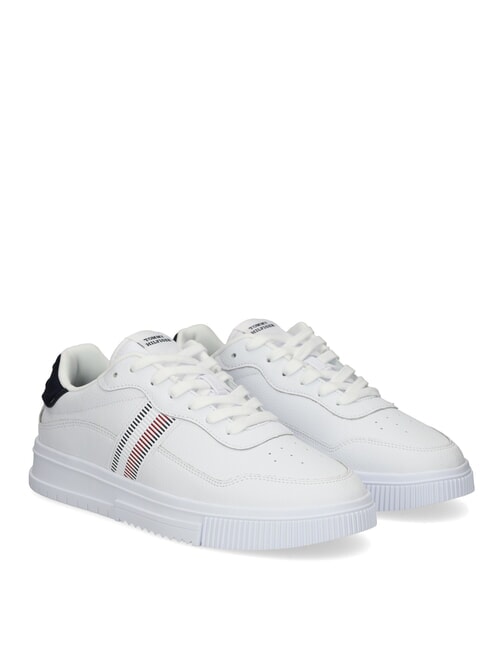 TOMMY HILFIGER TH  Baskets à semelles hautes blanc - Chaussures Homme
