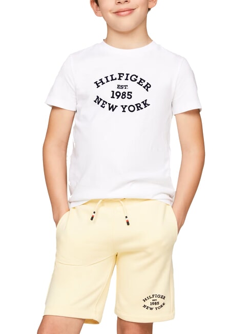 TOMMY HILFIGER TH KIDS T-shirt en coton pour enfants blanc - Tee-shirt enfant