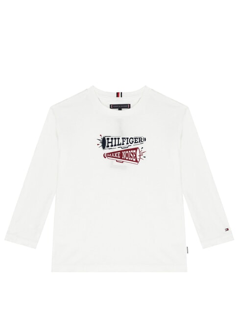 TOMMY HILFIGER TH KIDS T-shirt à manches longues blanc - Tee-shirt enfant