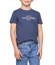 TOMMY HILFIGER TH KIDS T-shirt en coton à manches courtes - Tee-shirt enfant
