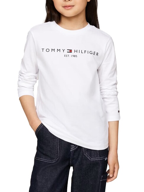 TOMMY HILFIGER TH KIDS T-shirt à manches longues blanc - Tee-shirt enfant