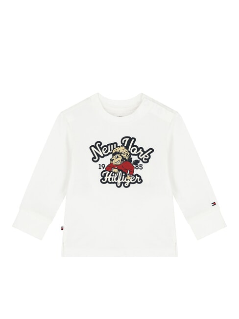 TOMMY HILFIGER TH KIDS T-shirt à manches longues blanc - Tee-shirt enfant