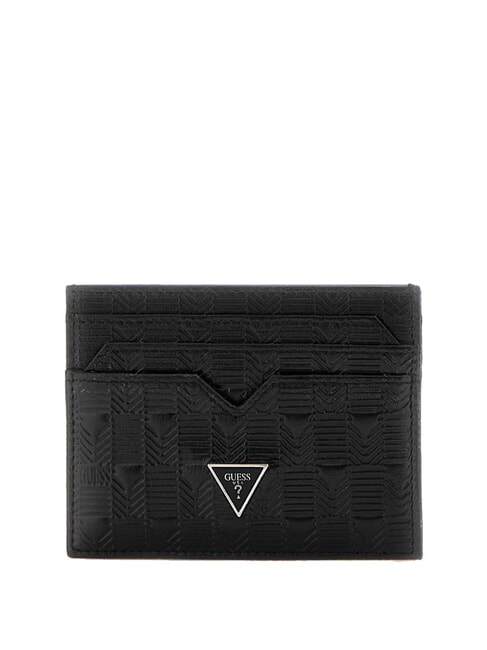 GUESS TORINO Porte-cartes en cuir NOIR - Portefeuilles Homme