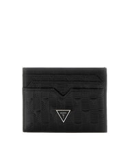 GUESS TORINO Porte-cartes en cuir NOIR - Portefeuilles Homme - 1