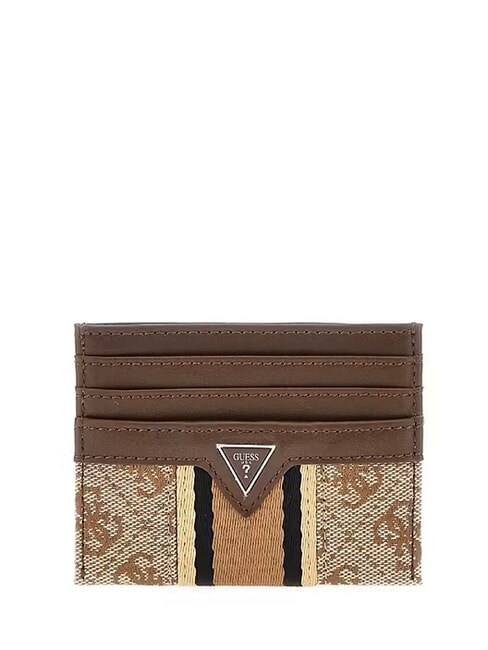 GUESS MADRID Porte-cartes beige / marron - Portefeuilles Homme