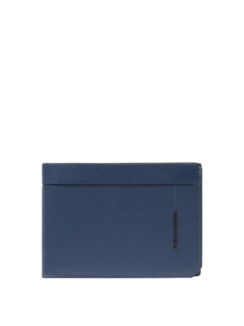 PIQUADRO W137 Portefeuille en cuir bleu - Portefeuilles Homme