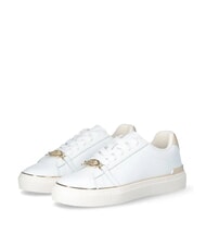 LIUJO KIKI 01 Baskets en cuir blanc / or clair - Chaussures Femme - 1