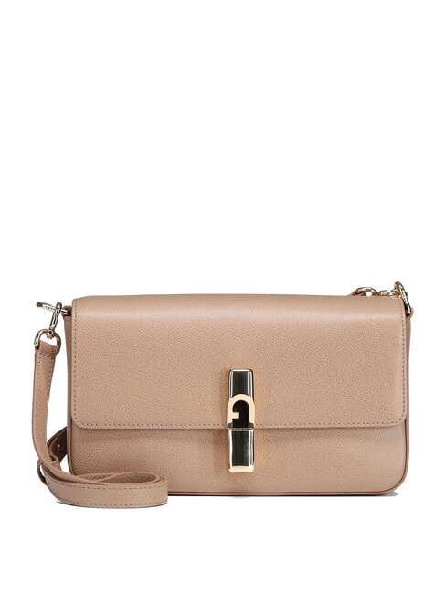 FURLA IRIDE  Sac à bandoulière en cuir grège - Sacs pour Femme