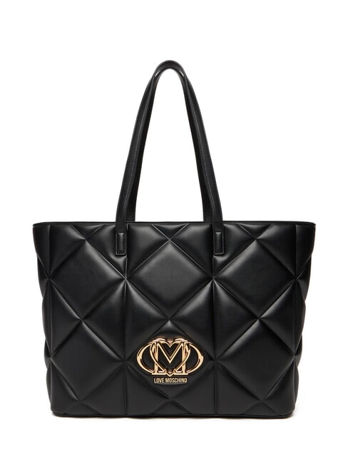 LOVE MOSCHINO EMBOSSED  Sac à provisions Noir - Sacs pour Femme