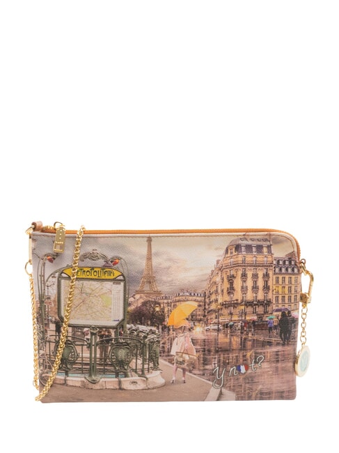 YNOT YESBAG Clutch Pochette avec bandoulière Métro parisien - Sacs pour Femme