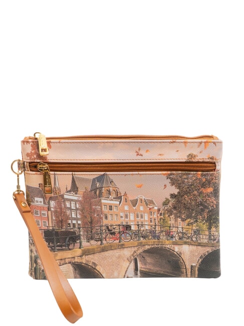 YNOT YESBAG Pochette moyenne avec revers rivière d'automne - Sacs pour Femme