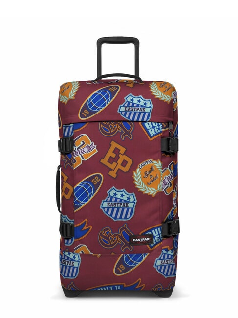 EASTPAK TRANVERZ M Chariot moyen clash bordeaux - Valises Semi-rigides