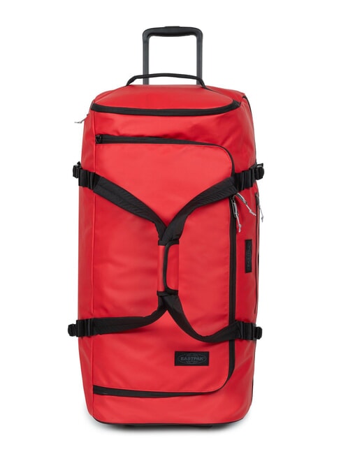 EASTPAK DUFFEL PACK WHEEL M Sac de sport à roulettes moyen hydrofuge bâche rouge - Valises Semi-rigides