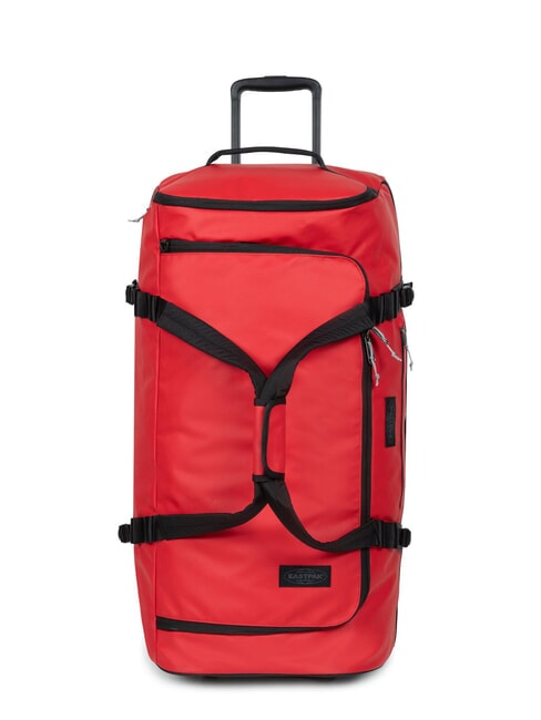 EASTPAK DUFFEL PACK WHEEL L Grand sac de sport à roulettes hydrofuge bâche rouge - Valises Semi-rigides