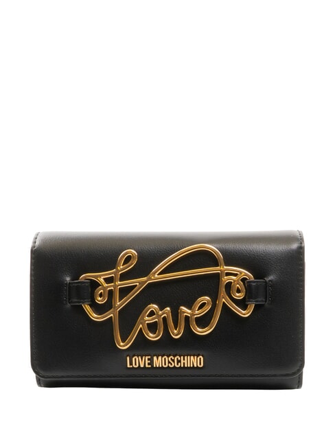 LOVE MOSCHINO SCRIPT Portefeuille pour femme Noir - Portefeuilles Femme